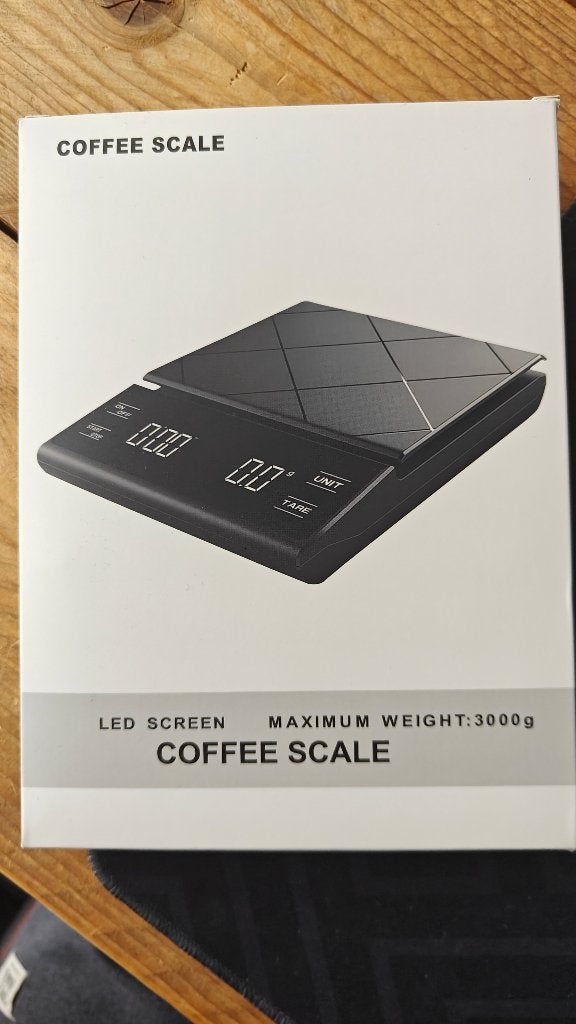 Nieuwe barista koffieweegschaal met timer – 3 kg, Ophalen of Verzenden, Nieuw, Overige merken, Koffieweegschaal