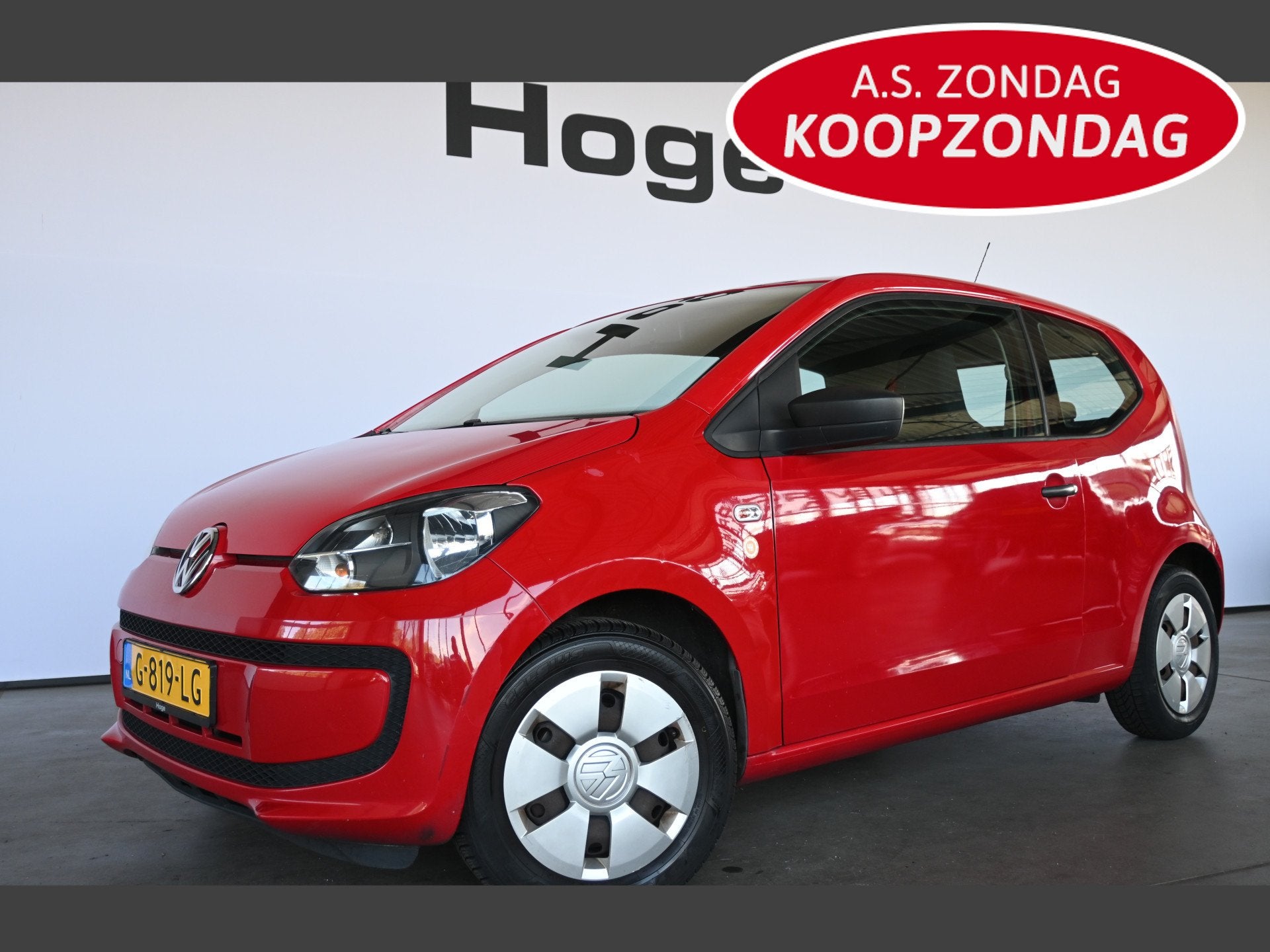 Volkswagen up! 1.0 move up! Airco Elektrisch pakket Inruil m, Auto's, Voorwielaandrijving, Euro 5, Stof, Gebruikt