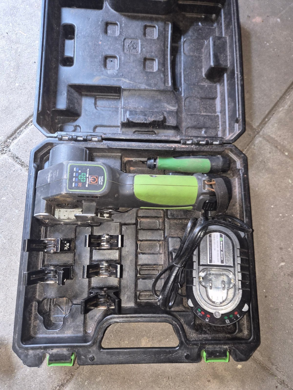 Professionele flare machine set met koffer en lader, Ophalen of Verzenden, Gebruikt