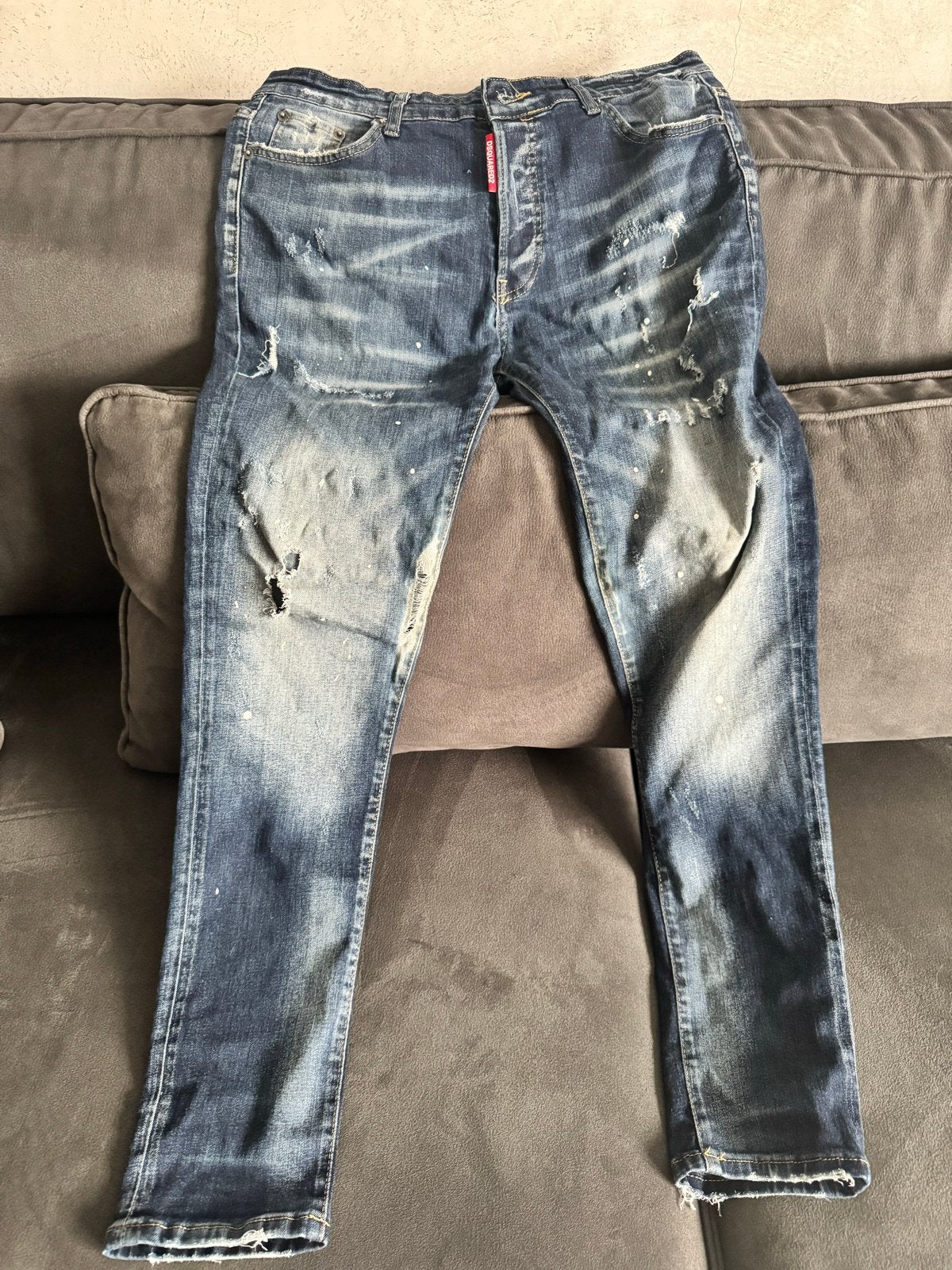 4X Dsquared2 Jeans - Slim Fit - Maat 48/50, Ophalen of Verzenden, Zo goed als nieuw, Blauw, W33 - W34 (confectie 48/50)