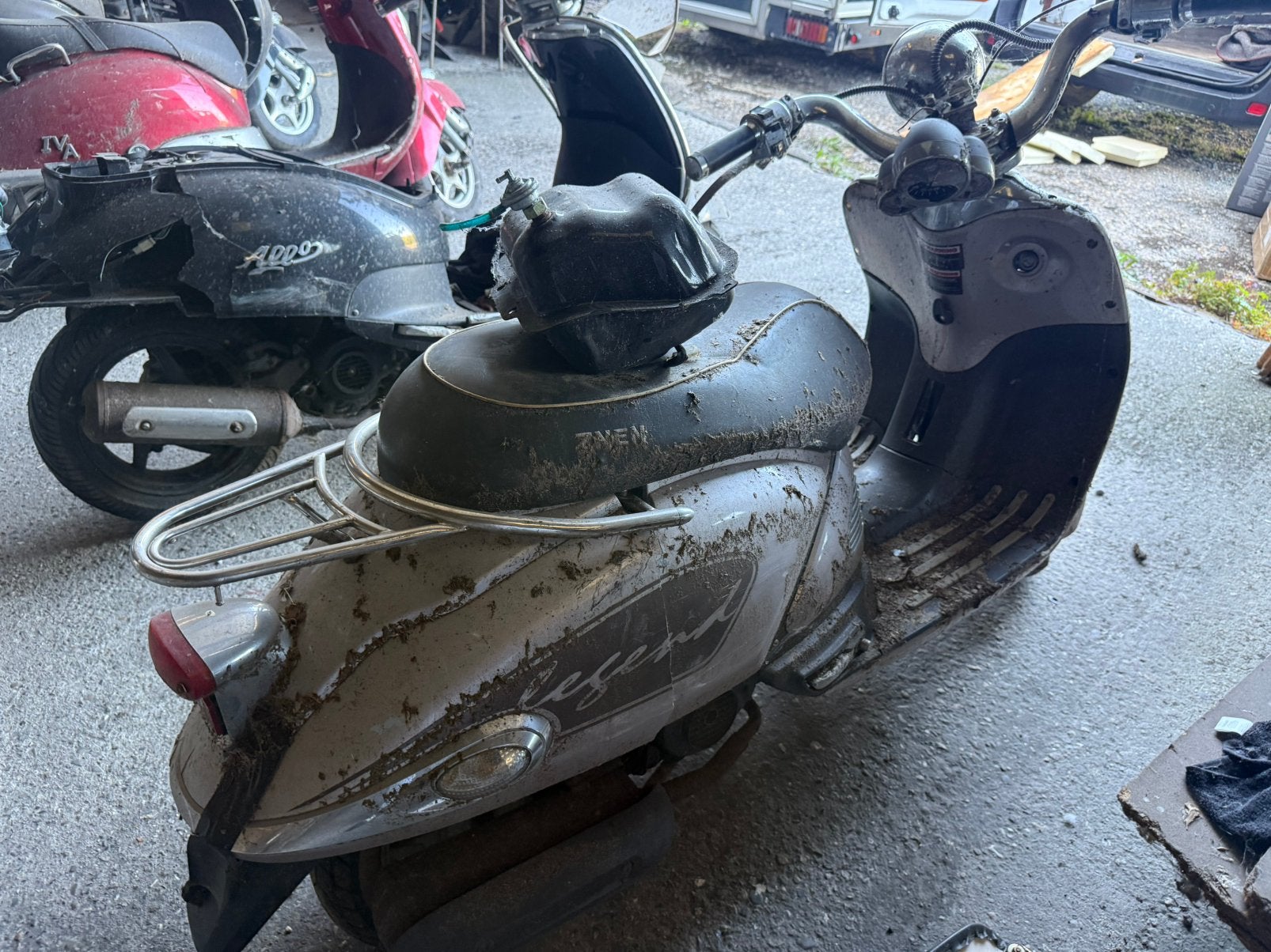 4x retro scooter voor demontage iva riva znen, Ophalen of Verzenden, Gebruikt, Overige merken