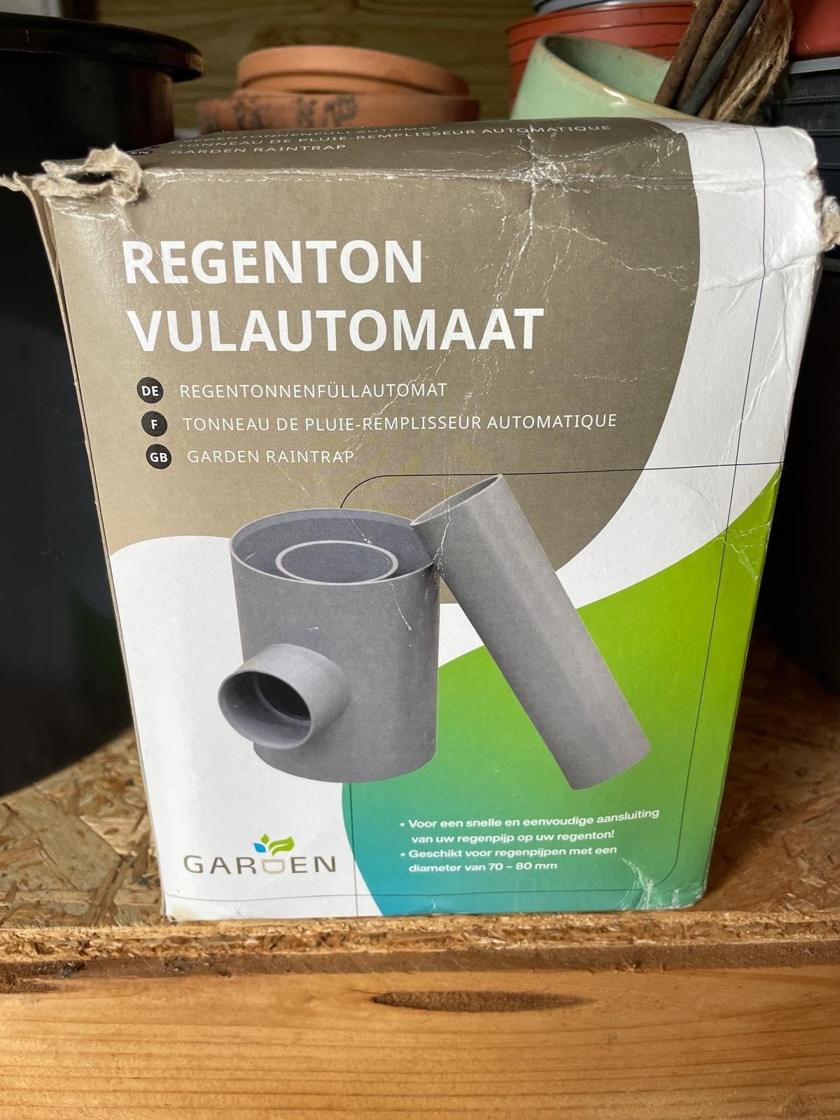 Regenton vulautomaat voor regenpijp 70-80 mm, Ophalen of Verzenden, Nieuw, Kunststof