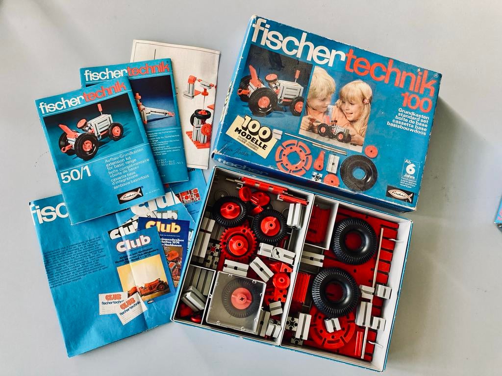 Fischertechnik 3  Bouwdozen - Vintage Constructiespeelgoed, Ophalen of Verzenden, Gebruikt, Overige merken