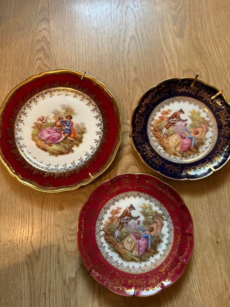 Franse Limoges porseleinen borden, Antiek en Kunst, Ophalen of Verzenden