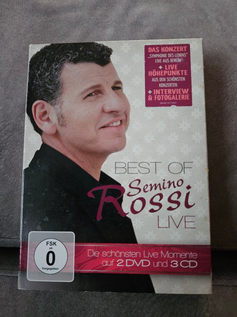 Semino Rossi - Best Of - Live, 2 dvd/3cd , Origineel, Alle leeftijden, Ophalen of Verzenden, Zo goed als nieuw, Concert