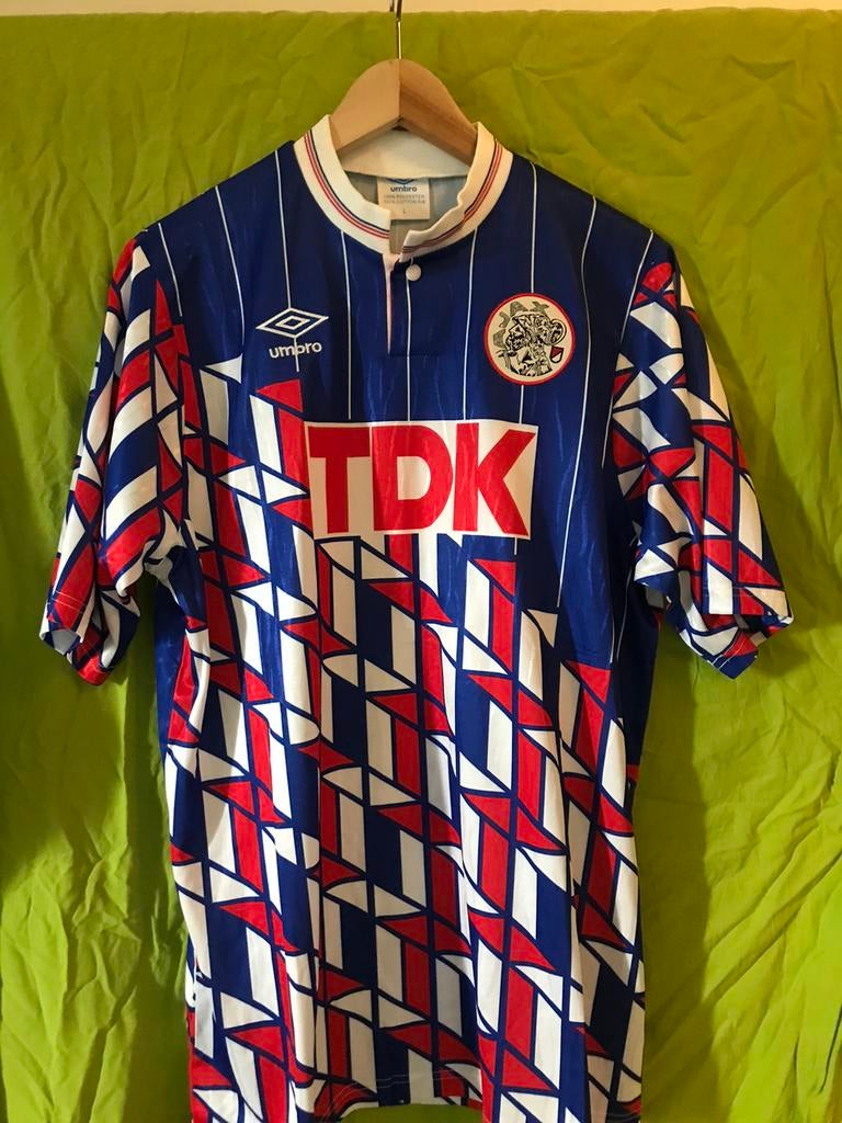 Ajax retro voetbalshirt maat L, Ophalen of Verzenden, Zo goed als nieuw, Ajax, Shirt