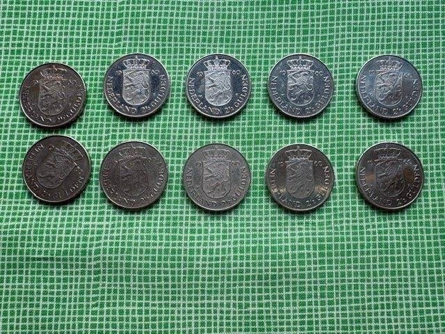 Rijksdaalders 10 1980, Ophalen of Verzenden, Koningin Beatrix, 2½ gulden, Losse munt