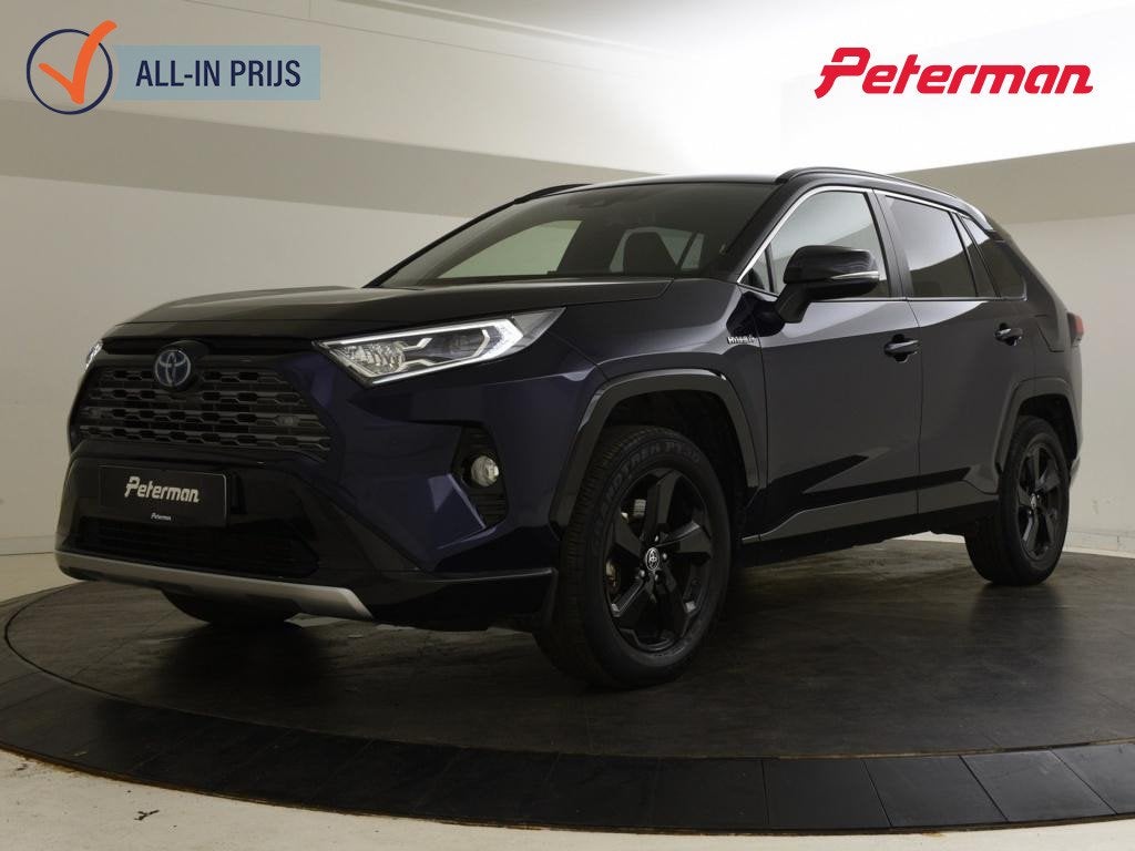 Toyota RAV4 2.5 Hybrid AWD Bi-Tone | JBL | Keyless | Elektri, Automaat, 4 cilinders, Blauw, Origineel Nederlands