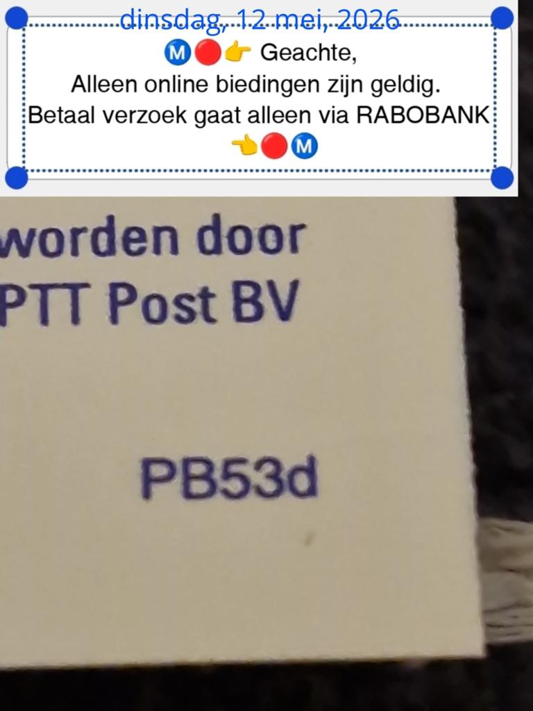 PB53d postzegelboekje, Postzegels en Munten, Verzenden, Na 1940, Postfris