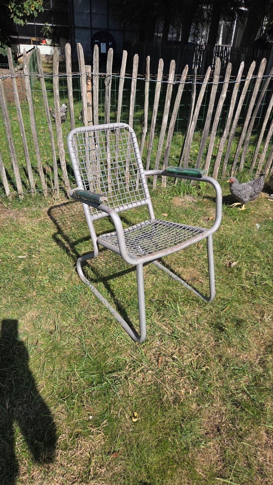 vintage tuinstoelen, Tuin en Terras, Ophalen, Gebruikt, Metaal