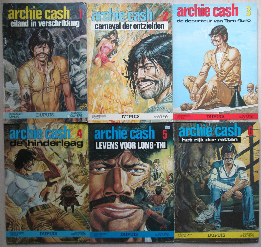 Archie Cash, de complete reeks (SC), Complete serie of reeks, Ophalen of Verzenden, Zo goed als nieuw, Malik
