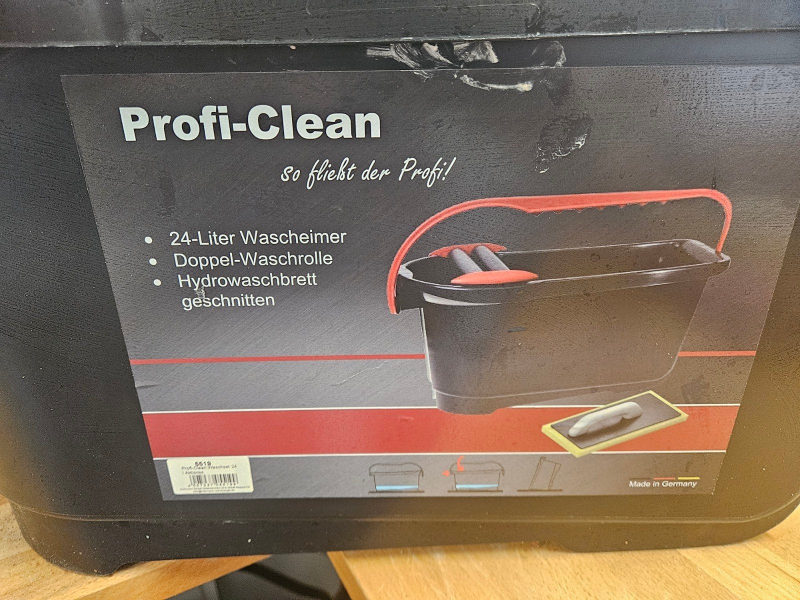 Profi-Clean 24-Liter wasemmer met dubbele wasrol, Ophalen of Verzenden, Gebruikt