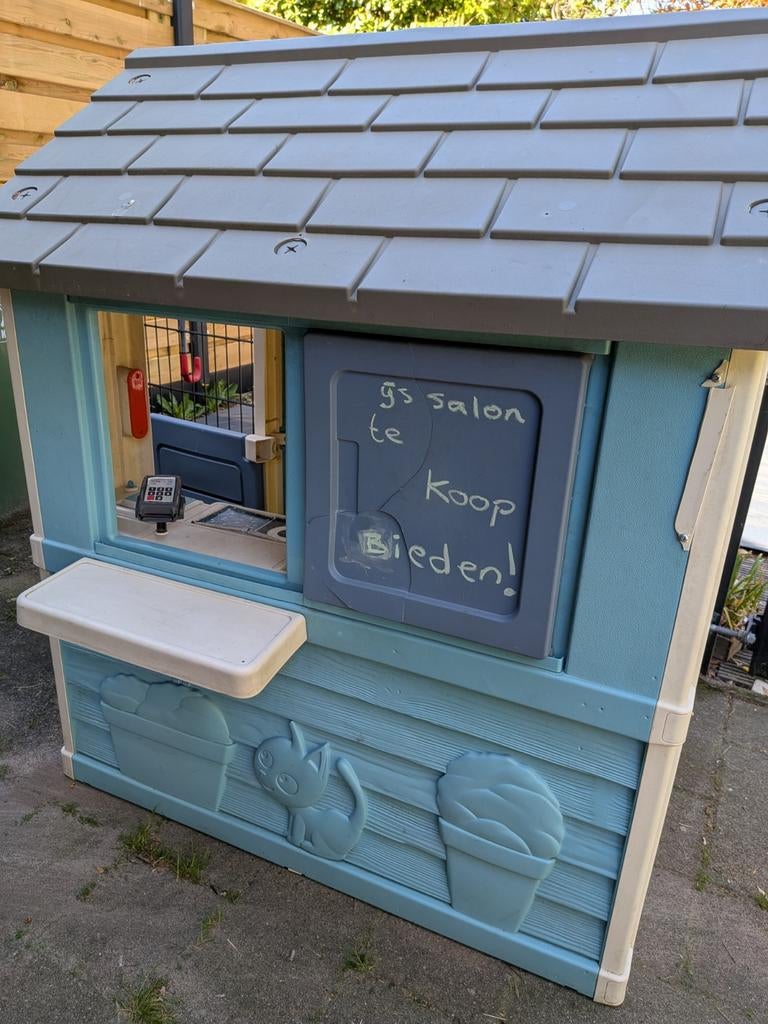 Smoby ijssalon/huisje/ijs corner, Ophalen, Gebruikt, Kunststof