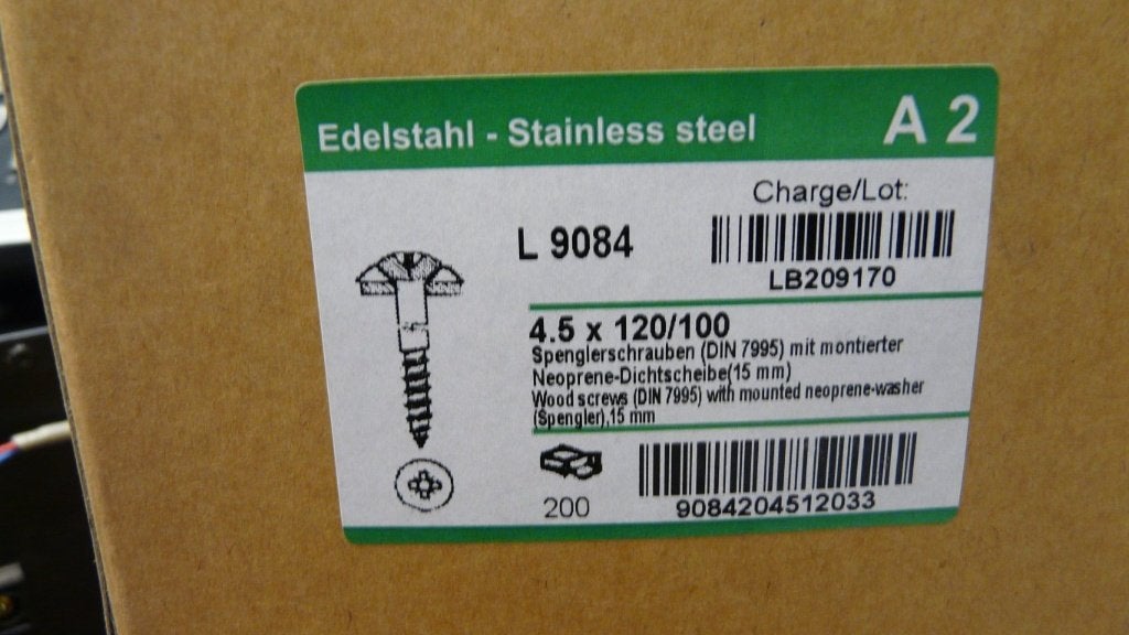 Dakplaatschroeven RVS 4.5x120/100 per KG, Tuin en Terras, Ophalen, Nieuw, Minder dan 10 meter, Overige typen