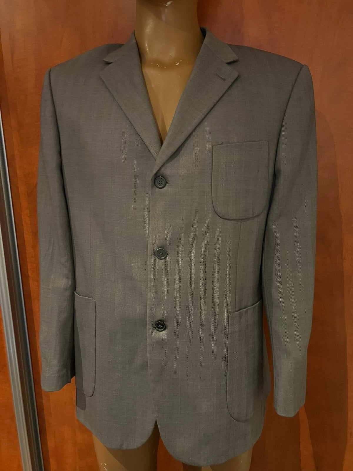 CARVEN Colbert maat 58 origineel zgan, Maat 56/58 (XL), Zo goed als nieuw, Grijs, Carven