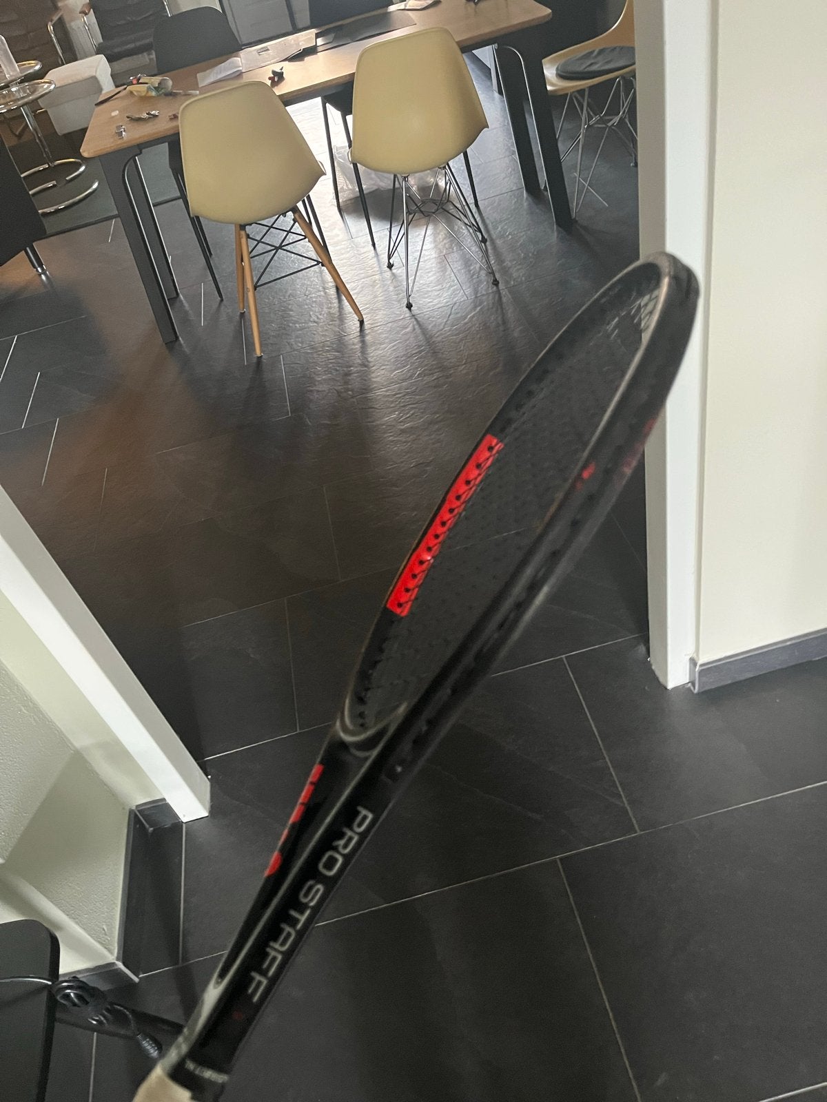 2x Wilson Pro Staff 97 315g (L3/L4) Tennisrackets, Gebruikt, Ophalen of Verzenden, Wilson, Racket