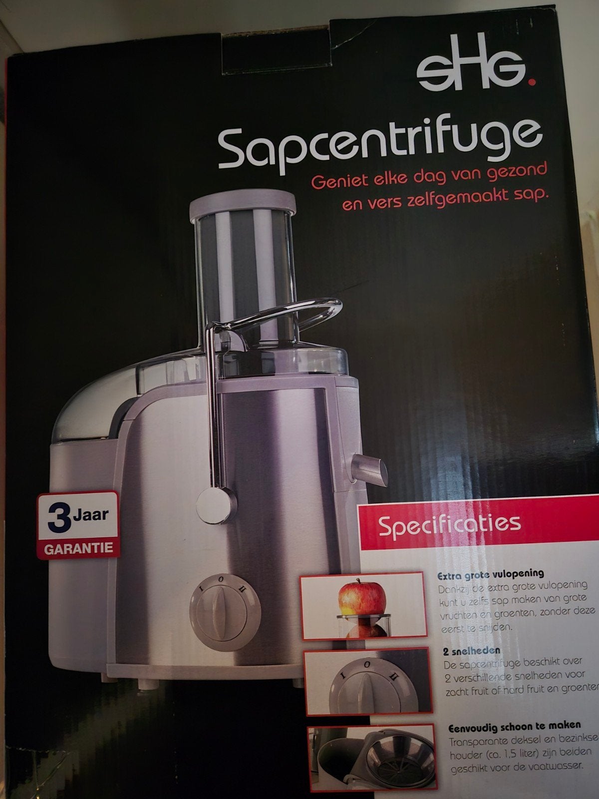 SGH sapcentrifuge 1x gebruikt, Ophalen, Zo goed als nieuw, Sapcentrifuge