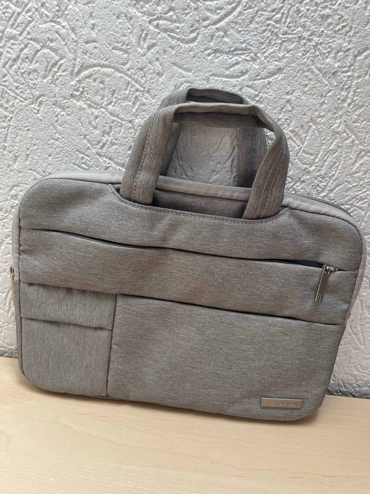 Grijze laptop tas/hoes met handvat, Computers en Software, Laptoptassen, Grijs, Nieuw, Ophalen of Verzenden, 13 inch