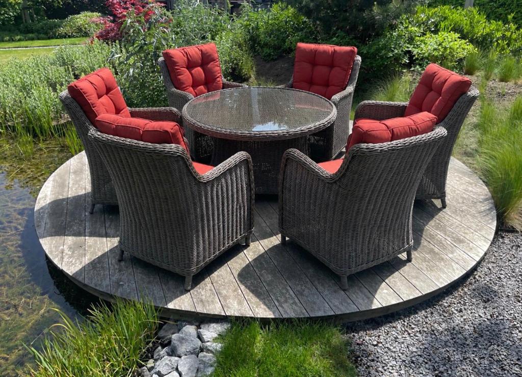 Tuinset wicker, Tuin en Terras, Tuinsets en Loungesets, Zo goed als nieuw, Wicker, Ophalen of Verzenden