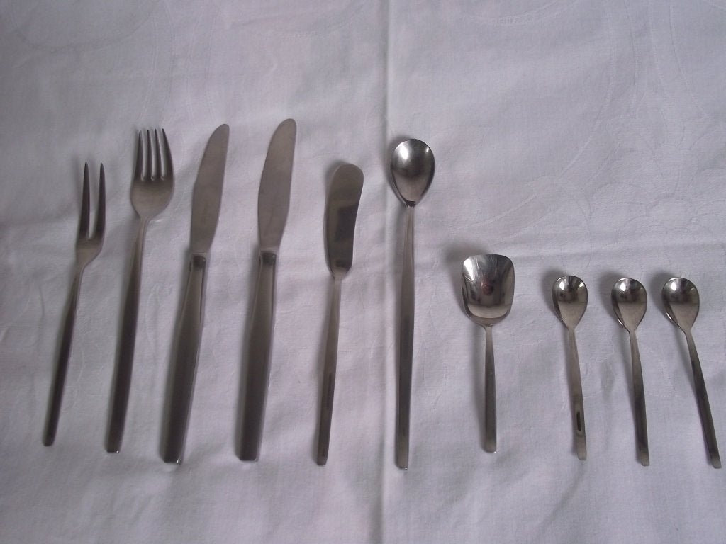 16 RVS Sola Elite Prelude bestek + soeplepel 27 cm 1960 p st, Antiek en Kunst, Ophalen of Verzenden