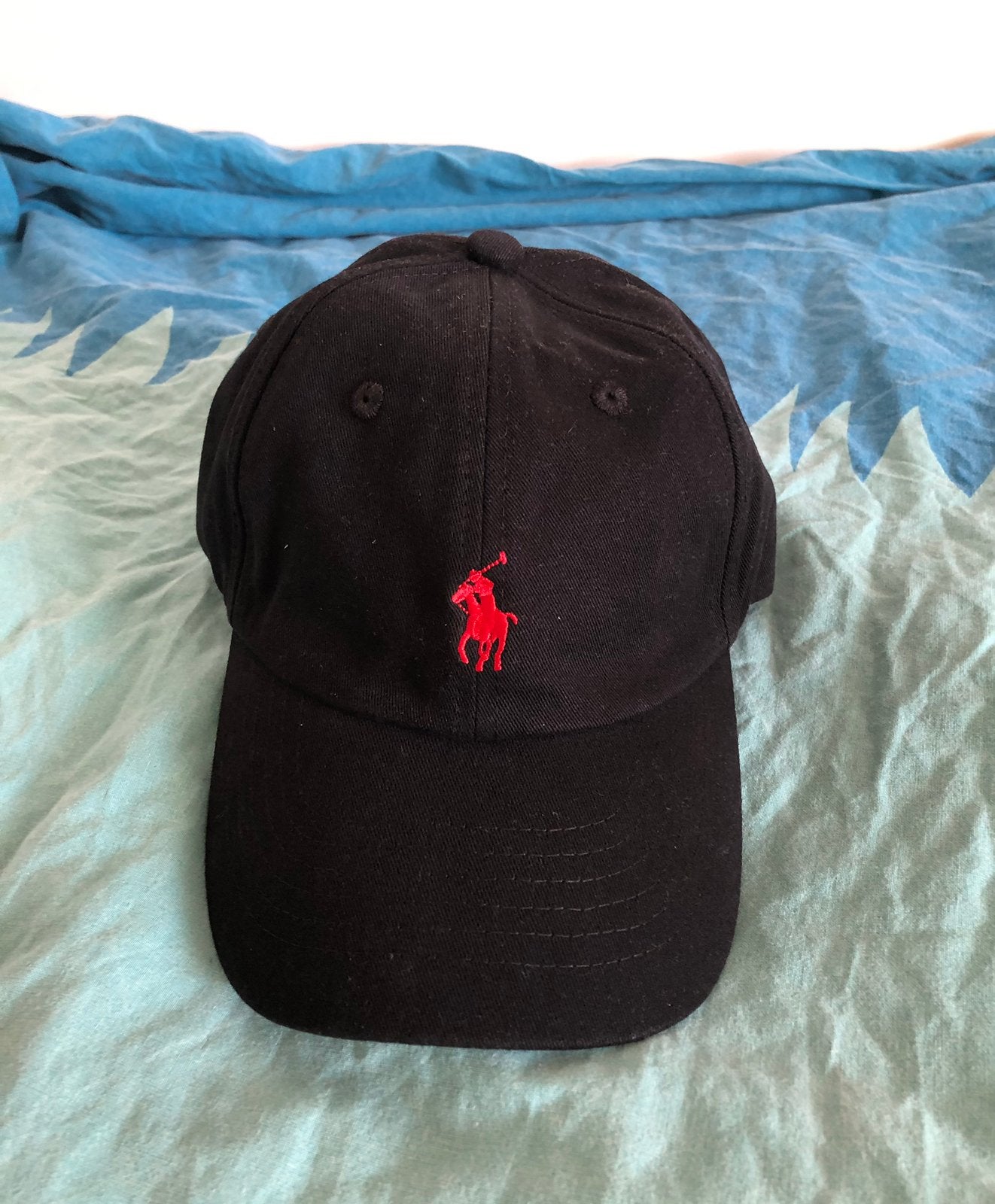 Polo ralph lauren zwart rood pet, Kleding | Heren, Ophalen of Verzenden, Zo goed als nieuw