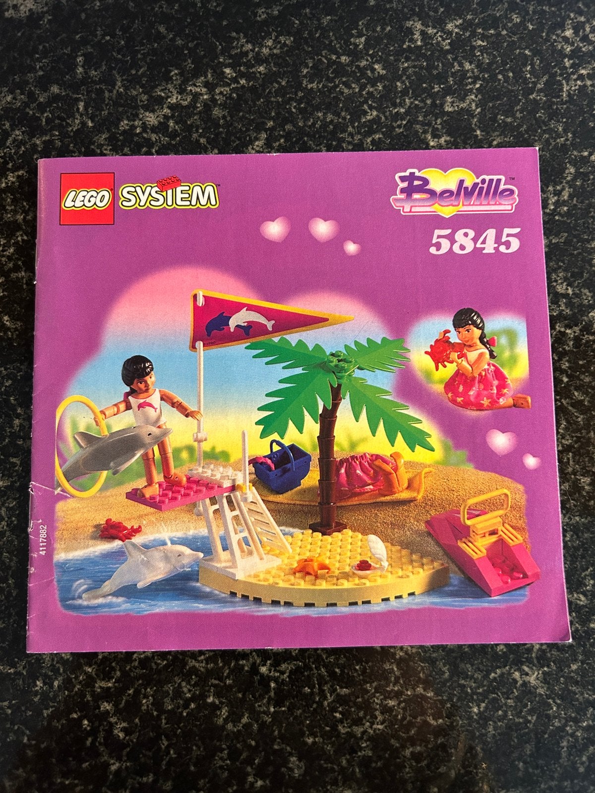 LEGO Belville 5845 Dolfijnstrand met handleiding, Ophalen of Verzenden, Gebruikt
