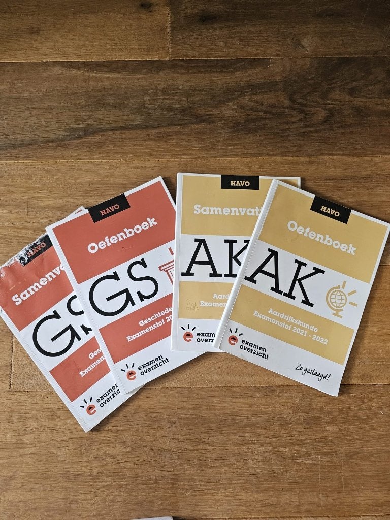 Havo examen oefenboeken Aardrijkskunde, Ophalen of Verzenden, Zo goed als nieuw, HAVO, Aardrijkskunde