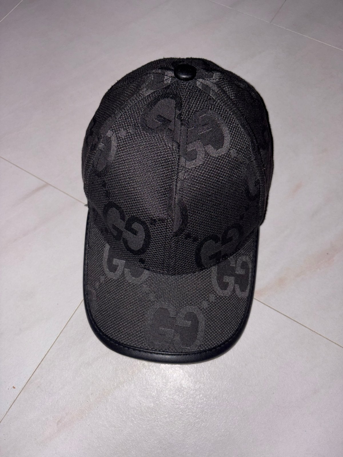 Gucci GG Monogram Baseballpet Zwart, Kleding | Heren, Ophalen, Zo goed als nieuw, One size fits all, Pet