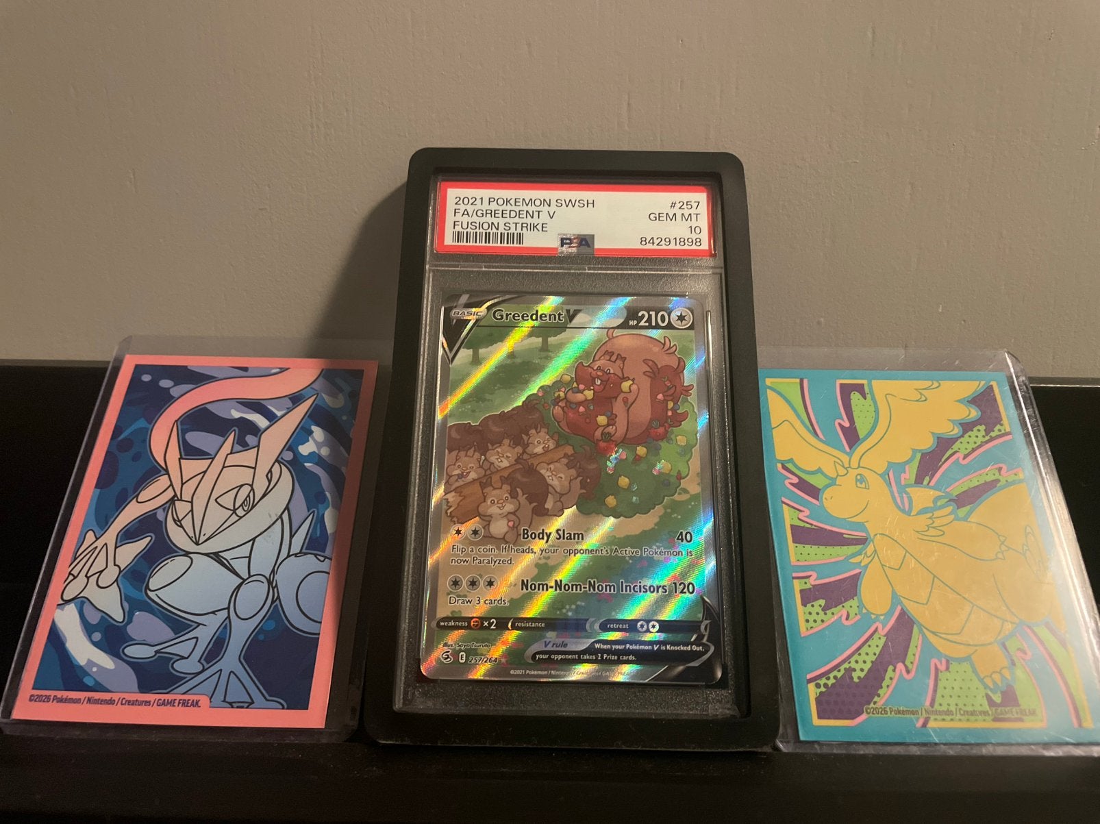 Greedent 257/264 psa 10 fusion strike, Ophalen of Verzenden, Nieuw, Losse kaart, Foil
