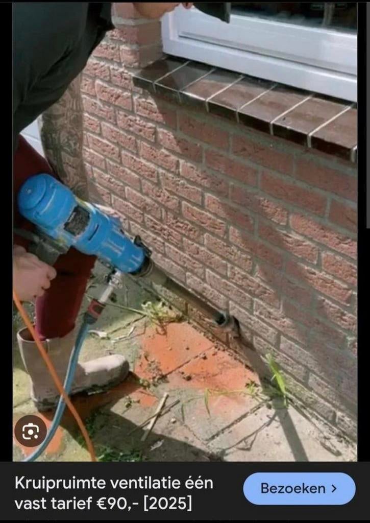 Kruipruimte ventilatie: Vocht- en schimmelbestrijding, Ophalen of Verzenden