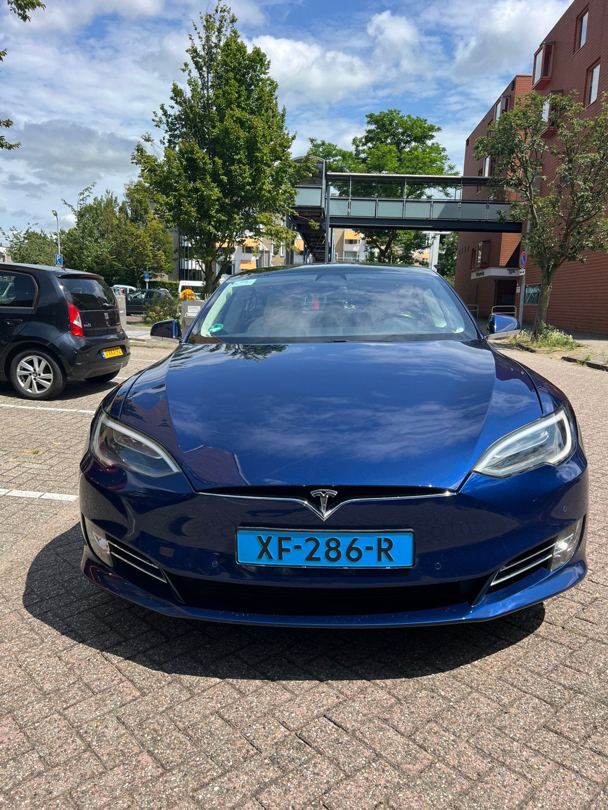 Tesla Model S 2018 Blauw, Auto's, Tesla, Particulier, Model S, Elektrisch, Hatchback, Automaat, Origineel Nederlands, Blauw, Vierwielaandrijving