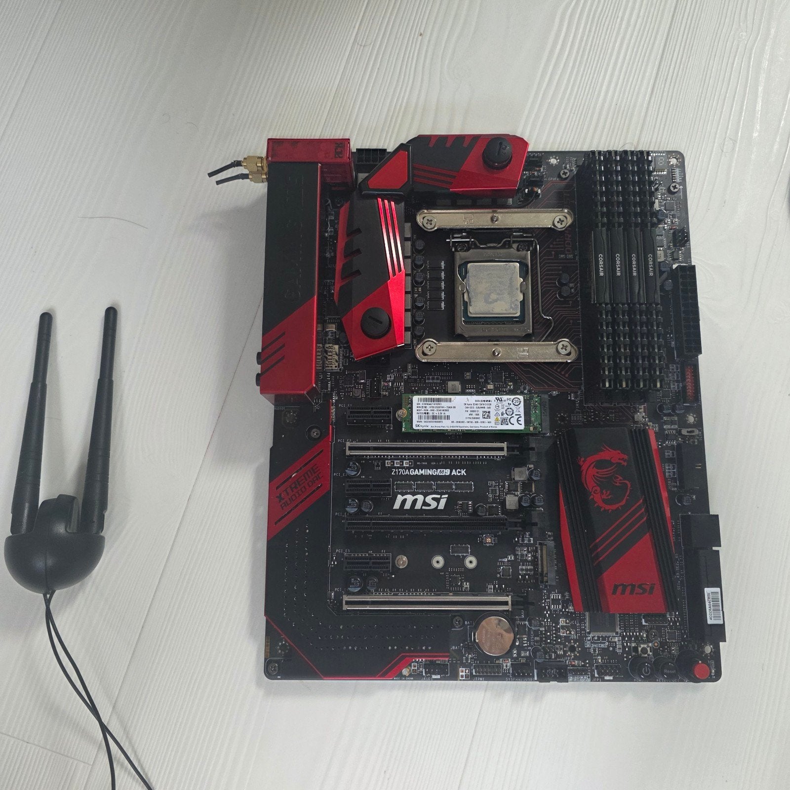 MSI moederbord Z170A M9 ACK + I7 6700K inc wifi ant (bundel), Computers en Software, Moederborden, Zo goed als nieuw, Intel, DDR4