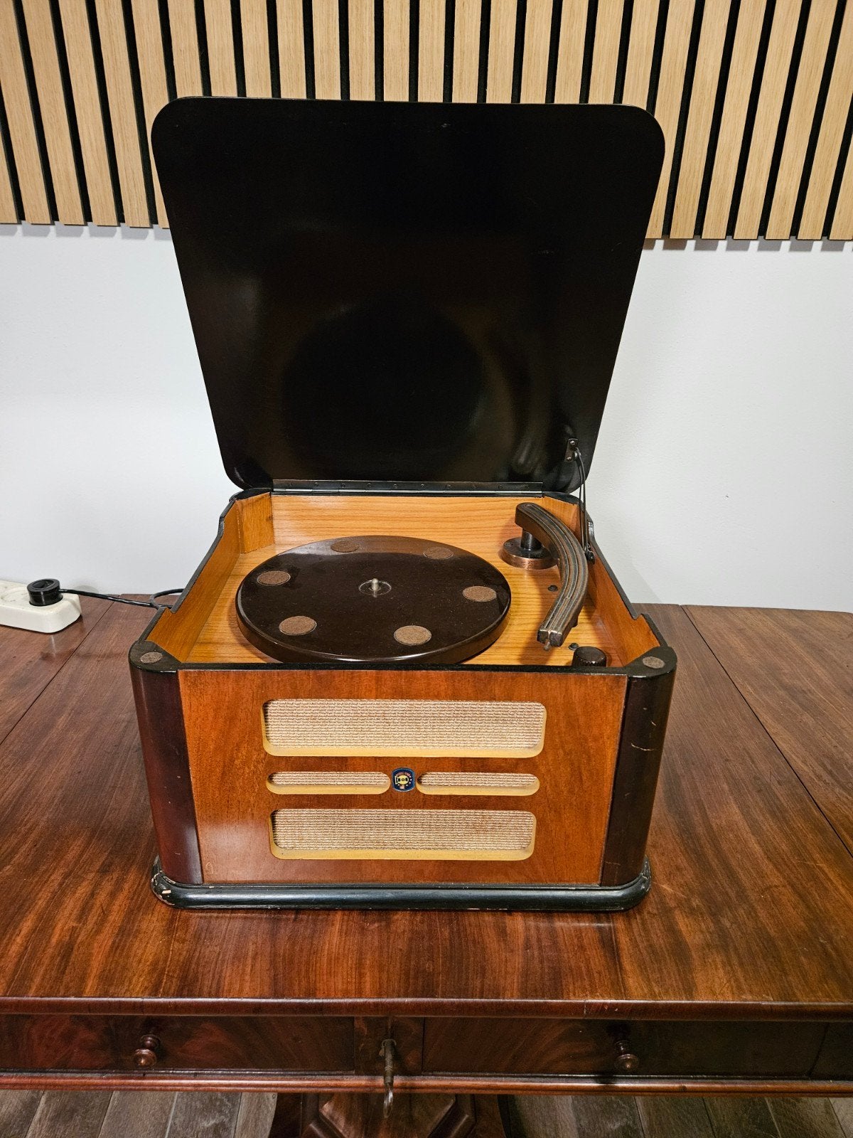 Vintage Platenspeler - Music star Type D1001-03 1947, Audio, Tv en Foto, Ophalen of Verzenden, Zo goed als nieuw, Platenspeler