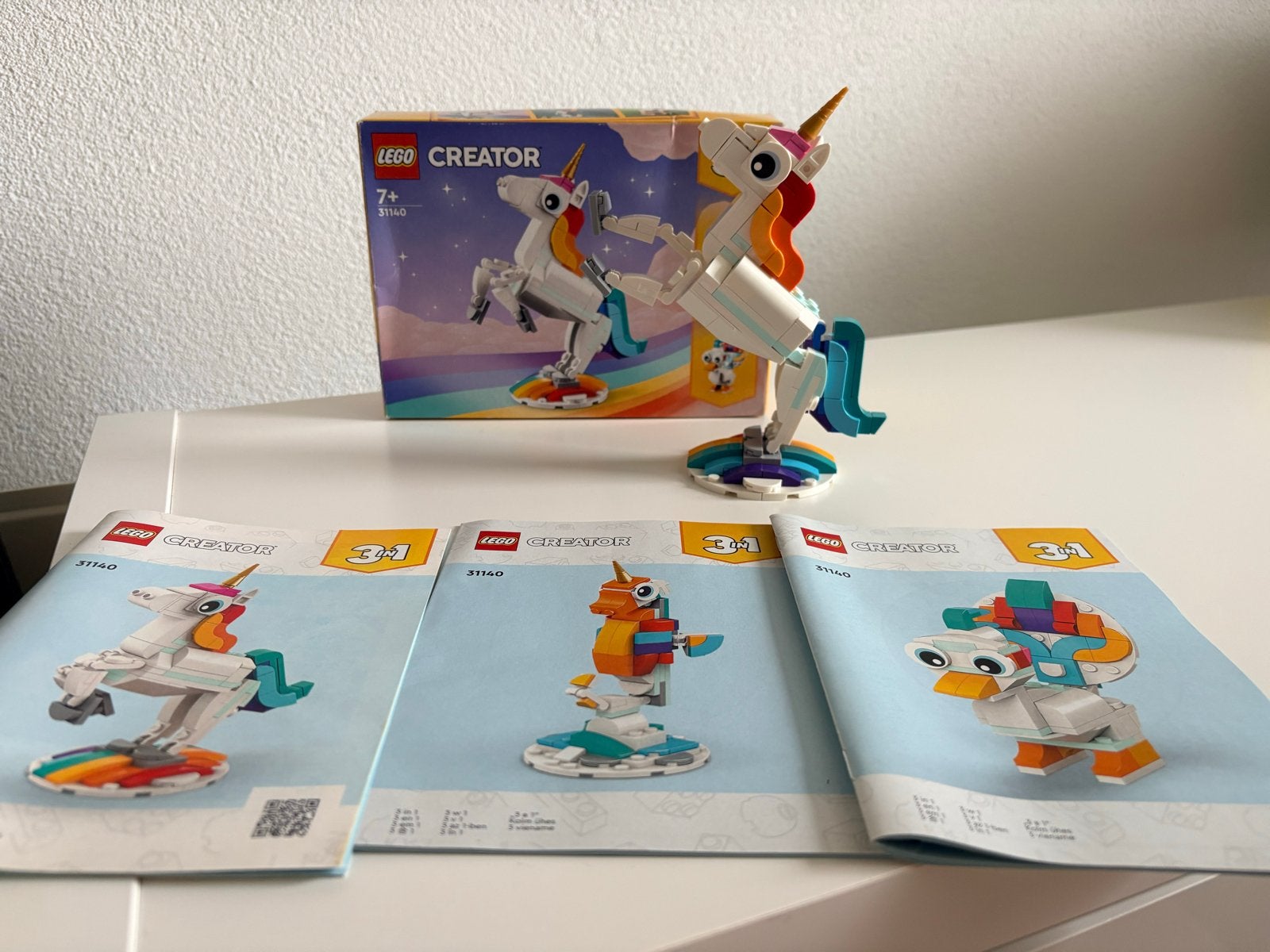 LEGO Creator 3in1 Magisch Eenhoorn Speelset (31140), Ophalen of Verzenden, Zo goed als nieuw, Overige merken