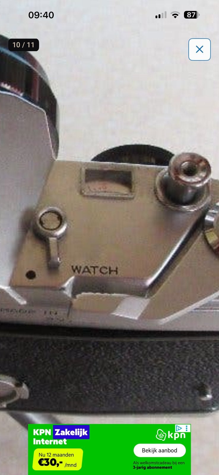 Konica auto-reflex gezocht met swatch