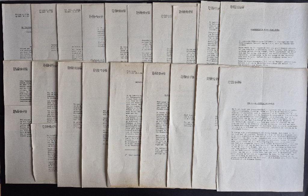 22 KLM persberichten 1938, nr. 1088 t/m 1147, Verzamelen, Ophalen of Verzenden, Gebruikt, Boek of Tijdschrift