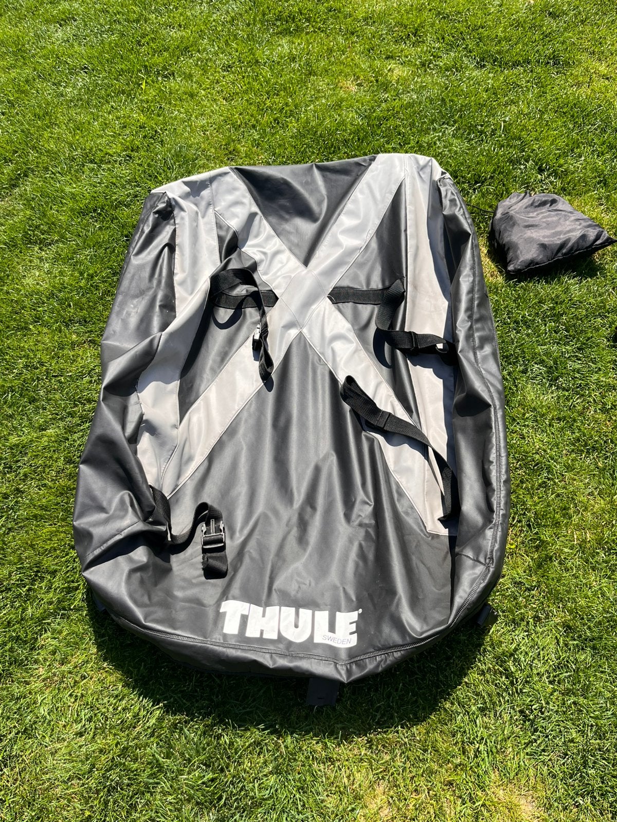 Thule opvouwbare dakkoffer, Ophalen, Gebruikt