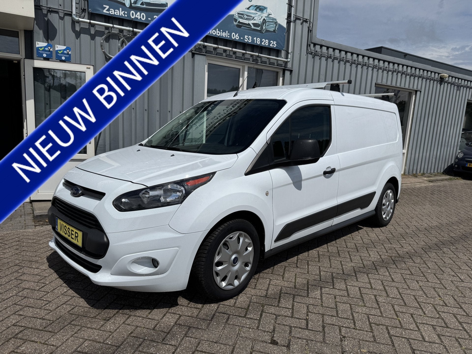 Ford Transit Connect 1.0 Ecoboost L2 Trend (bj 2018), Auto's, Bestelauto's, Voorwielaandrijving, Gebruikt, Bluetooth, Wit