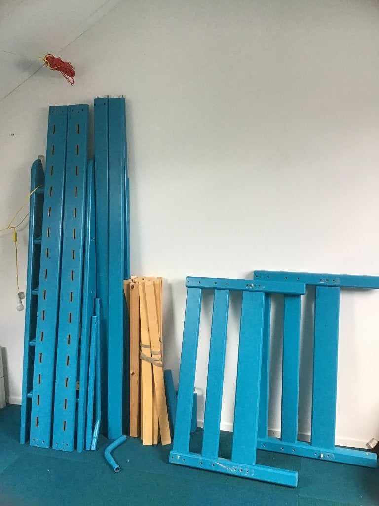 Flexa hoogslaper blauw, Ophalen, Gebruikt, Hoogslaper