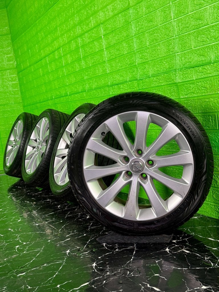 Originele Opel Astra Zafira velgen 17" 5x110 all-season 8mm!, Auto-onderdelen, Banden en Velgen, Niet ingevuld, Gebruikt, Banden en Velgen