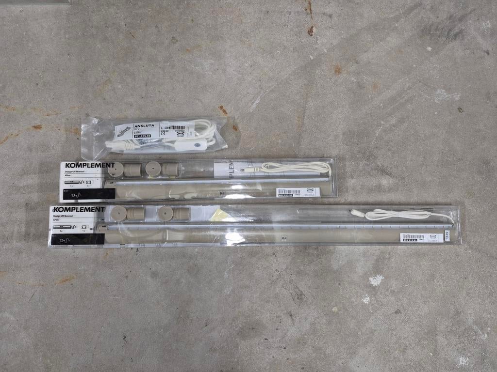 KOMPLEMENT LED-verlichtingsstrip beige 67 cm en 42 cm, Ophalen of Verzenden, Zo goed als nieuw