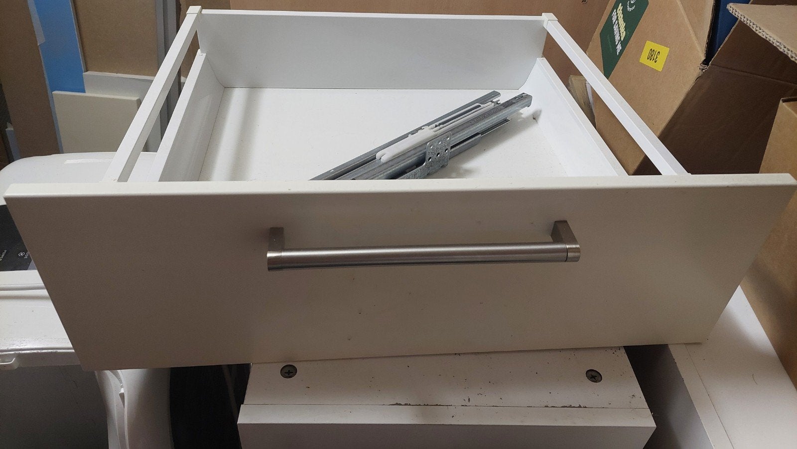IKEA MAXIMERA lade 60x60 cm – wit – compleet met rails, Ophalen, 60 cm of meer, Minder dan 35 cm