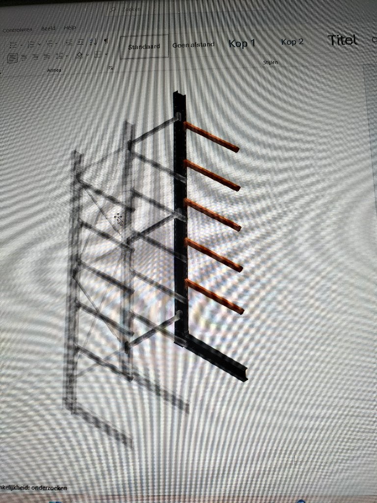 Draagarmstelling zwaar enkelzijdig 5000x1200x1200mm, Ophalen of Verzenden