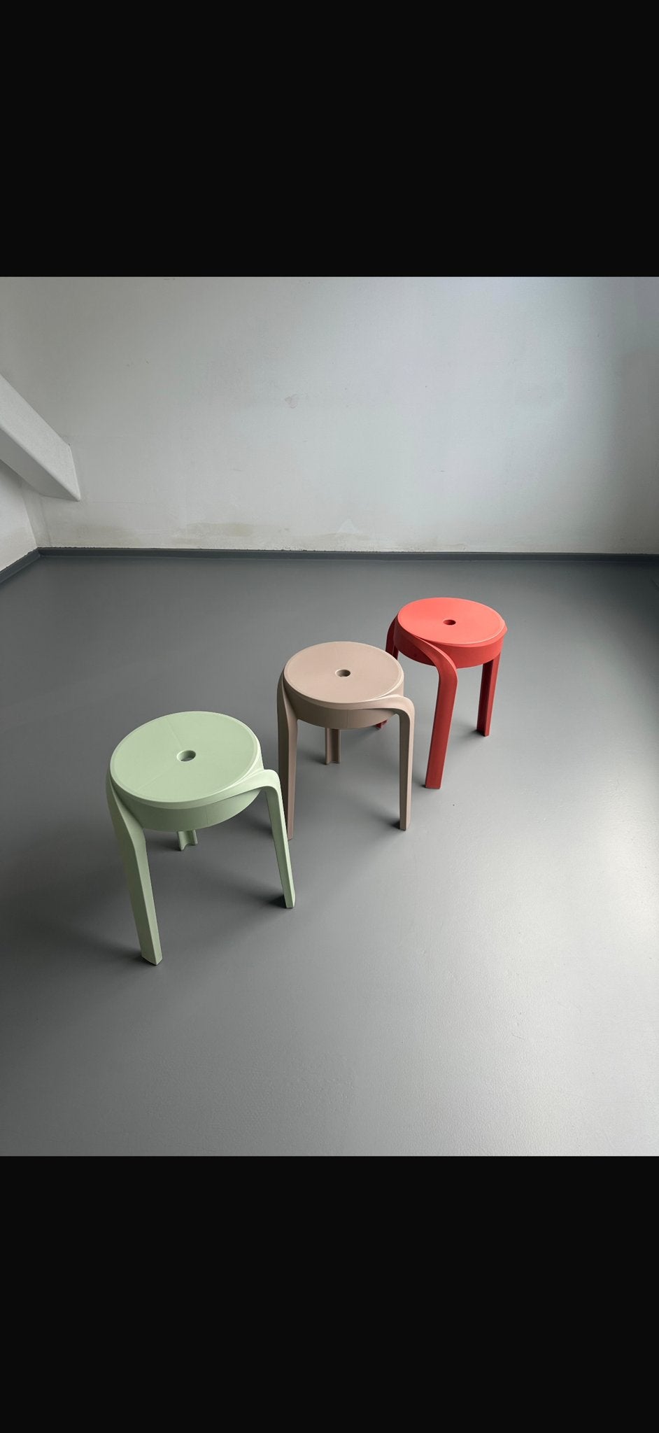 Set van 3 Tenzo krukjes in diverse kleuren, Huis en Inrichting, Ophalen of Verzenden, Zo goed als nieuw, Kunststof