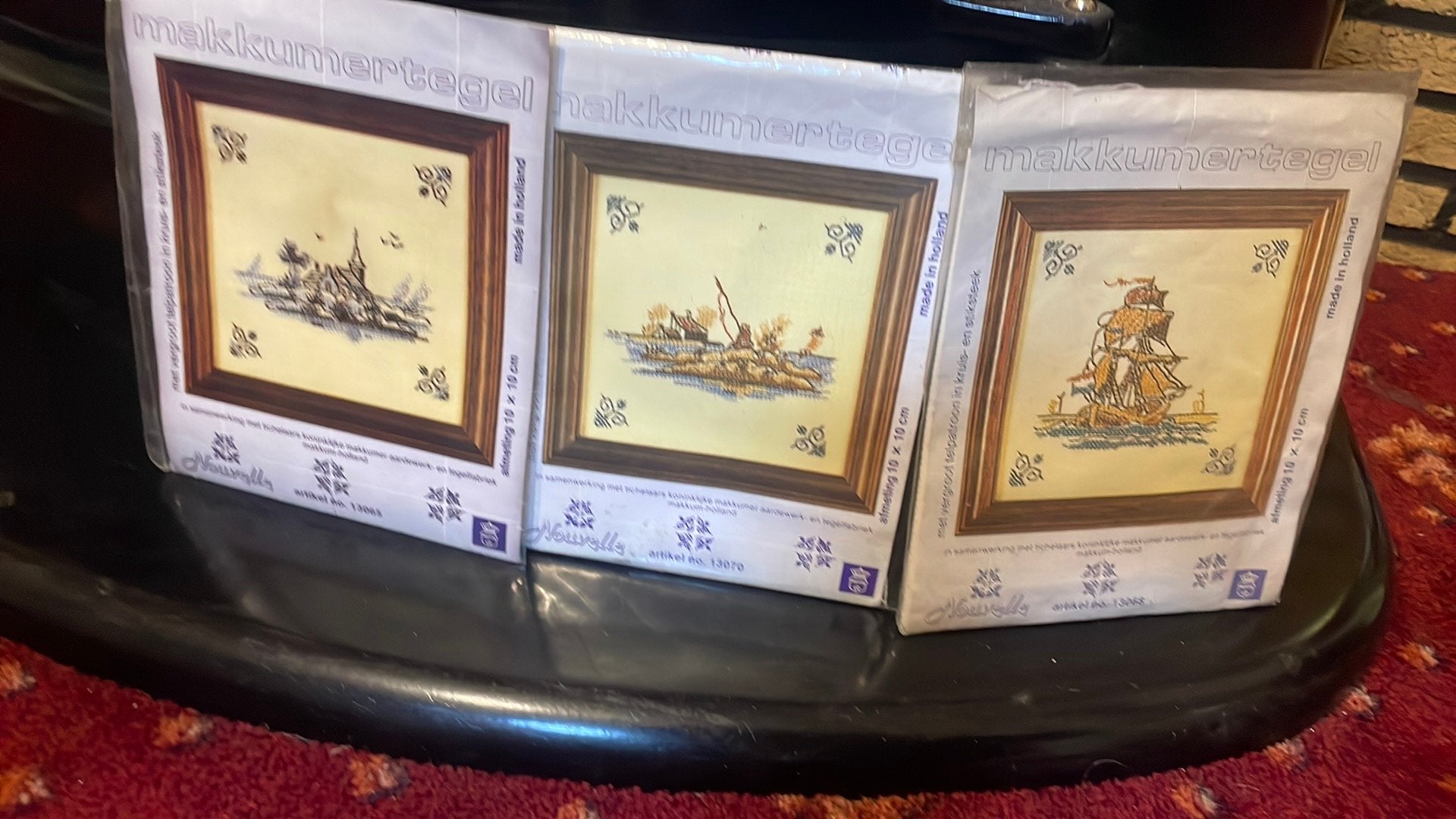 Set van 3 makkumertegels, Ophalen of Verzenden, Nieuw, Borduurpakket