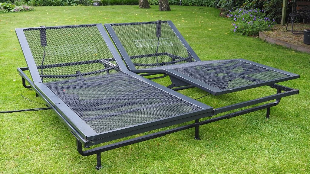 Auping Spiraalbodems (set) 90 x 200 cm; 2-motorig, Ophalen, Gebruikt, 90 cm, Tweepersoons