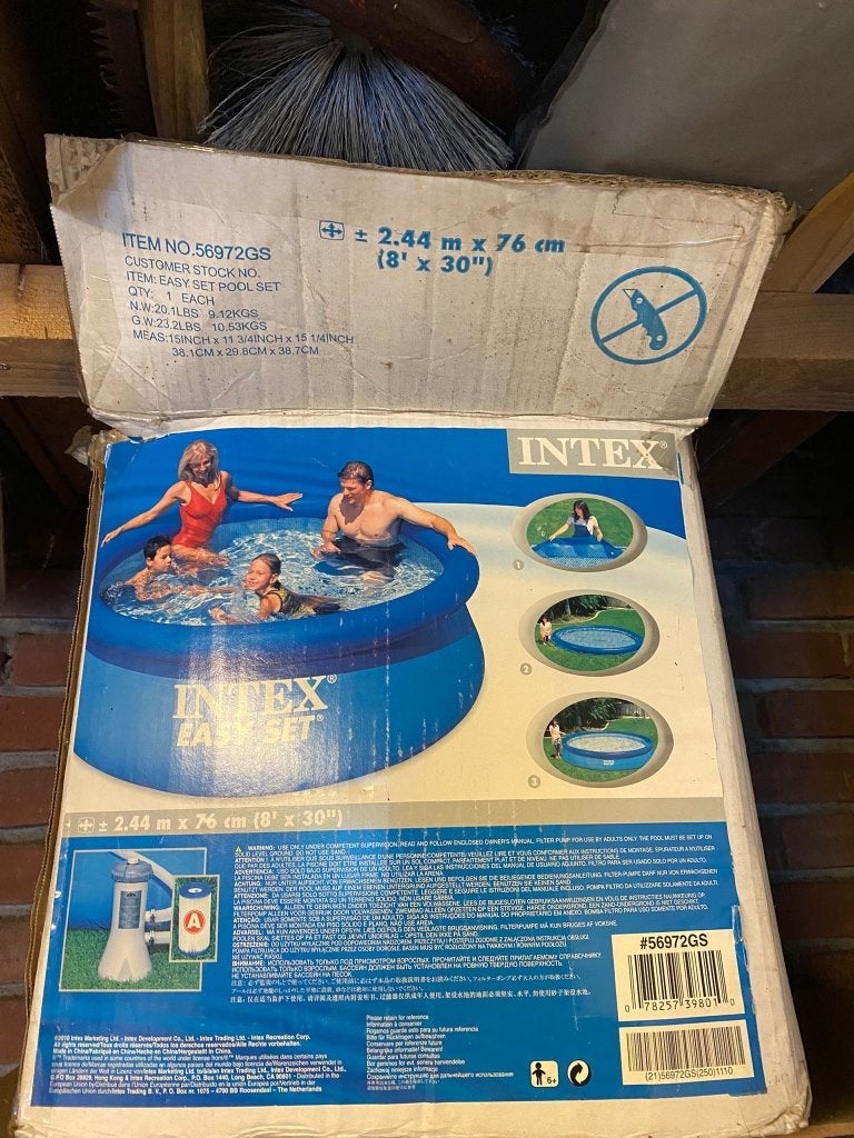 Buitenzwembad Intex, Tuin en Terras, Zwembaden, Ophalen, Gebruikt, Minder dan 80 cm, Rond