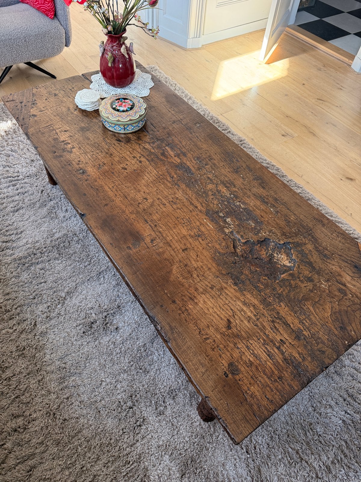 Fantastische Spaanse salontafel 169 x 72 x 50 (lxbxh), Ophalen
