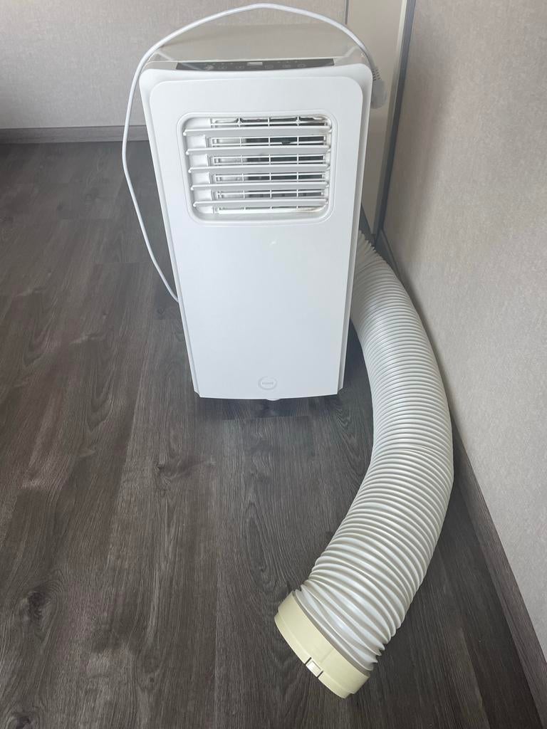 Whirlpool mobiele airco met slang - Koel en ontvochtig, Ophalen, Gebruikt, Minder dan 60 m³, Timer