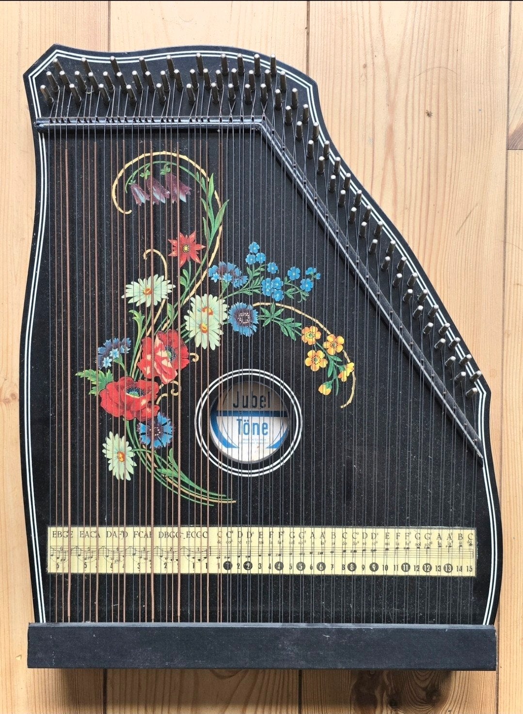 Vintage Citer 'Jubel Töne' met bladmuziek in originele doos, Muziek en Instrumenten, Ophalen, Overige typen